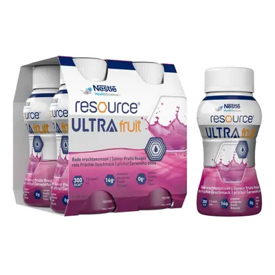 RESOURCE ULTRA FRUIT ČERVENÉ OVOCE perorální roztok 4X200ML