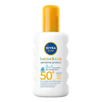 NIVEA SUN Dětský sprej na opalování Sensitive OF50+ 200ml