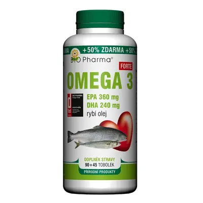 Omega 3 Forte 1200mg tob.90+45 Bio-Pharma