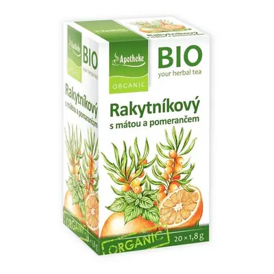 Apotheke BIO Rakytníkový čaj máta pomer. 20x1.8g