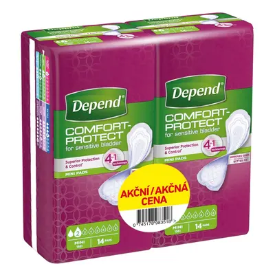 Depend Mini inkontinenční vložky ženy Duopack 2x14ks