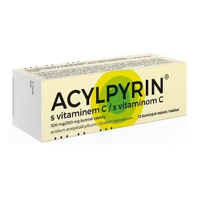 ACYLPYRIN S VITAMINEM C 320MG/200MG TBL EFF 12