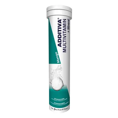 Additiva multivitamín + minerál 20 šumivých tablet Mango