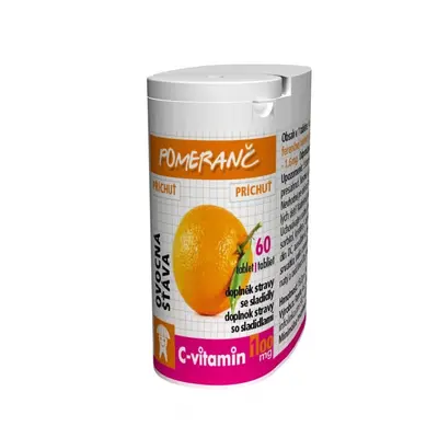 C-Vitamin 100mg Pomeranč se sukralózou tbl.60