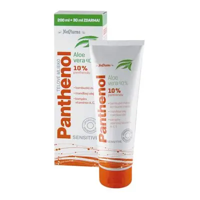 MedPharma Panthenol 10% Sensitive tělové mléko 200+30ml ZDARMA