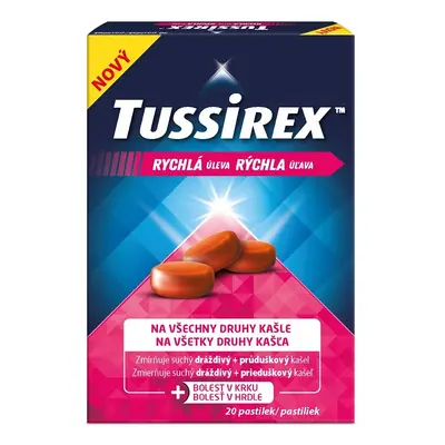 Tussirex pastilky proti kašli 20 pastilek