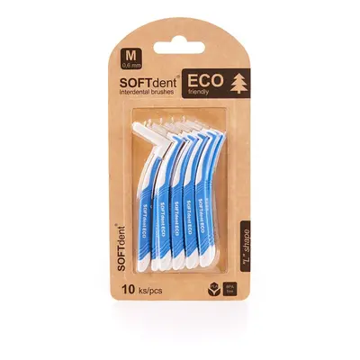 SOFTdent ECO mezizubní kartáček zahnutý 0.6mm 10ks