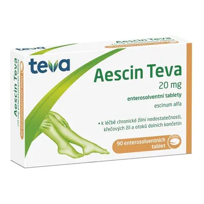 AESCIN TEVA 20MG TBL ENT 90