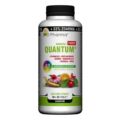 QUANTUM Imunita+ Forte 42 složek tbl.90+30 BIO-Pharma