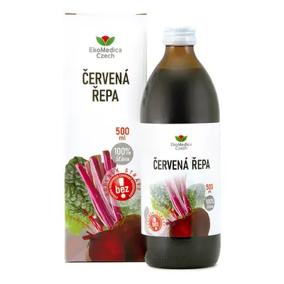 Červená řepa 100% šťáva 500ml EKOMEDICA