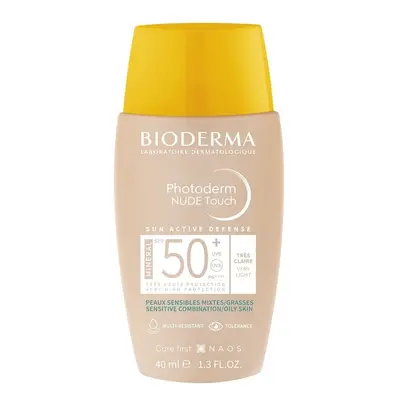 BIODERMA Photoderm NUDE Touch MINERAL make-up velmi světlý SPF 50+ 40 ml