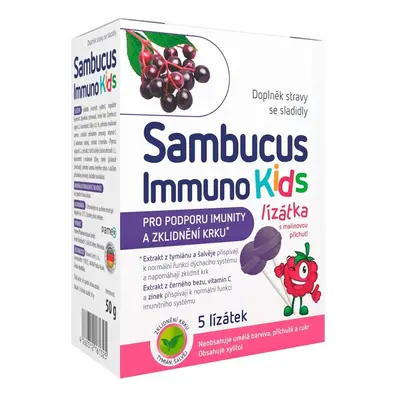 Sambucus Immuno kids lízátka 5 ks