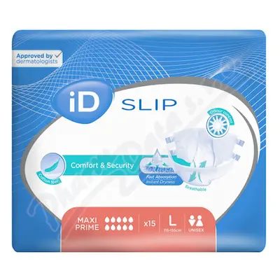 ID SLIP LARGE MAXI PRIME N10+ KALHOTKY ABSORPČNÍ LEPÍCÍ, BOKY 115-155CM,4 980ML,