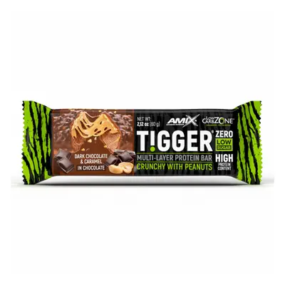 Amix Tigger Zero Protein Bar 60 g dark chocolate caramel