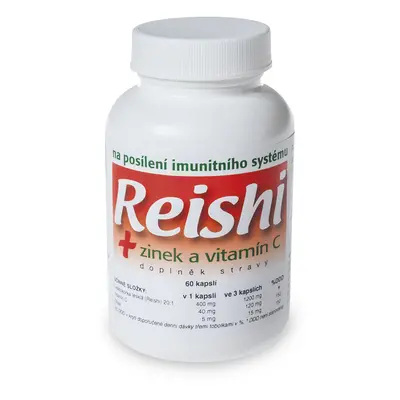 NATURVITA REISHI+Zinek a vitamín C cps.60