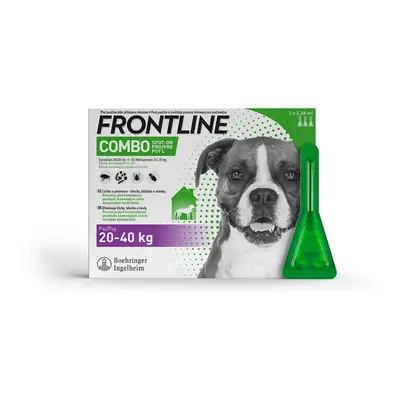 Frontline Combo Spot on Dog 20-40kg pipet.3x2.68ml