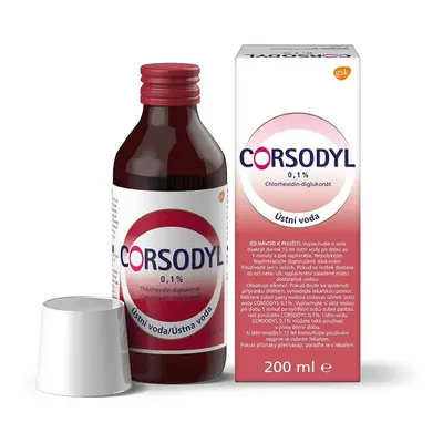 Corsodyl ústní voda 0.1% 200ml