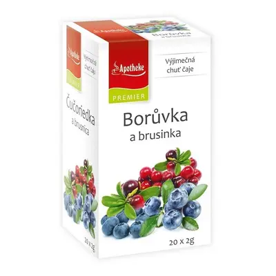 Apotheke Borůvka a brusinka čaj 20x2g