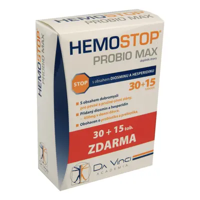 Hemostop Probio MAX Da Vinci Academia tob. 30+15