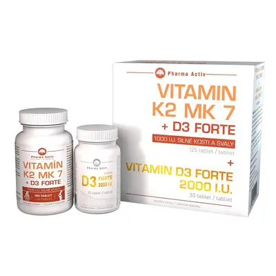 Vitamin K2 MK7+D3 Forte 125 tablet + Vitamin D3 Forte 2000 I.U. 30 tablet