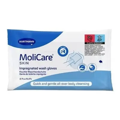 MoliCare Skin Napuštěné mycí žínky 8ks