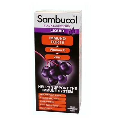 SAMBUCOL Immuno Forte Sirup + vitamin C + zinek 120ml