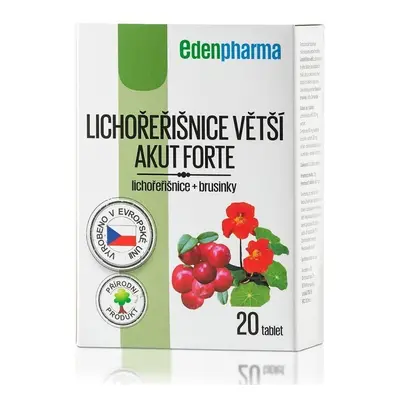 Edenpharma Lichořeřišnice větší akut forte tbl.20