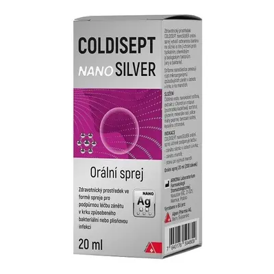 Coldisept nanoSilver orální sprej 20ml