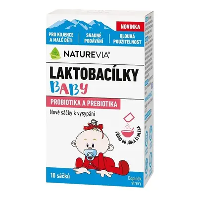 NatureVia Laktobacílky baby 10 sáčků