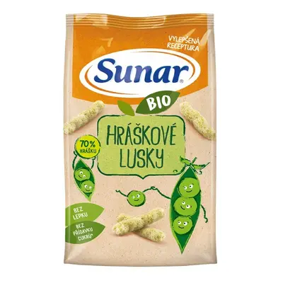 Sunar BIO dětské křupky hráškové lusky 45 g