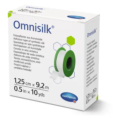 Náplast Omnisilk bílé hedvábí 1.25cmx9.2m/1ks