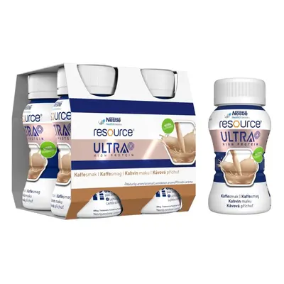 RESOURCE ULTRA + HIGH PROTEIN KÁVOVÁ PŘÍCHUŤ POR SOL 4X125ML