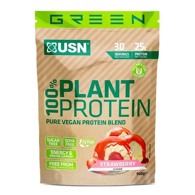 USN 100% Plant Protein 900 g jahoda