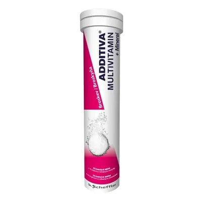 Additiva multivitamin + mineral broskev šumivé tablety 20ks