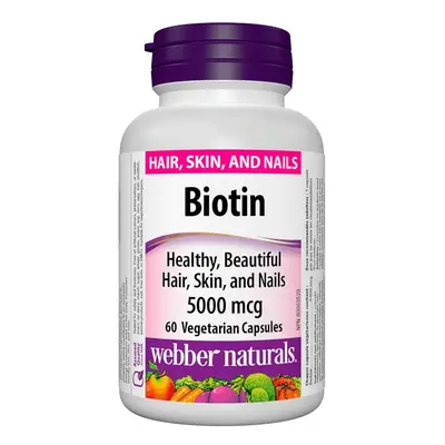 Webber Naturals Biotin 5000mcg cps.60