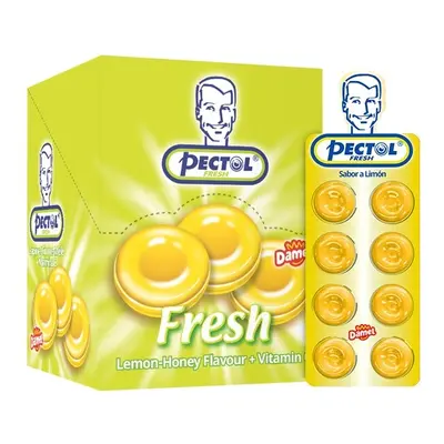 Pectol citronový drops s vit.C box 24 blistrů