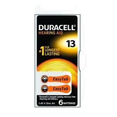 Duracell DA13 PR48 baterie do naslouchadel 6ks