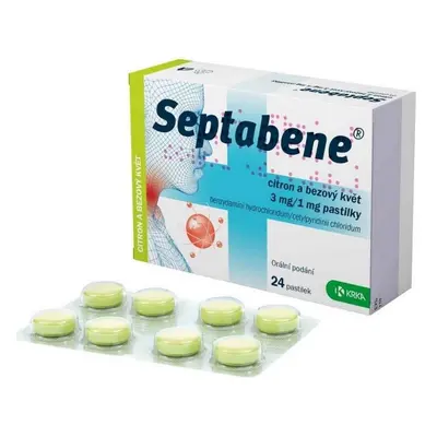 SEPTABENE CITRON A BEZOVÝ KVĚT 3MG/1MG PAS 24