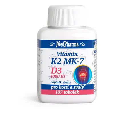 MedPharma Vitamin K2 MK-7+D3 1000 IU tob.107