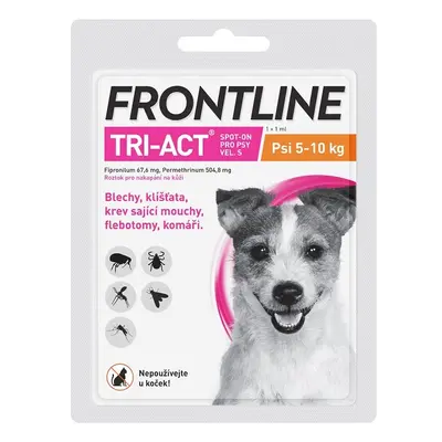 Frontline Tri-Act psi 5-10kg spot-on pipeta 1x1ml