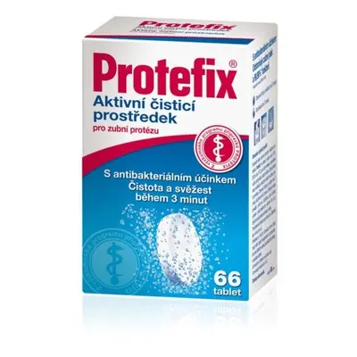 Protefix Aktivní čisticí prostředek pro zubní protézu 66tbl.