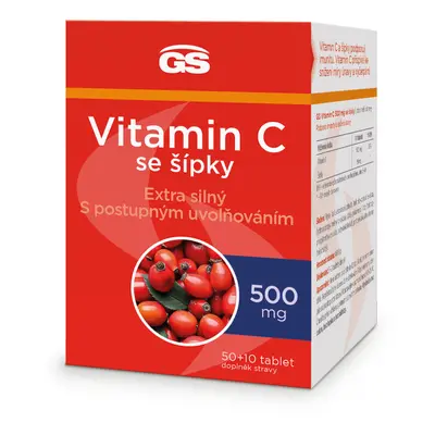 GS Vitamin C500 se šípky tbl.50+10