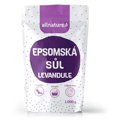 Allnature Epsomská sůl Levandule 1000g