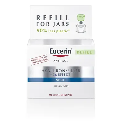 EUCERIN HYALURON-FILLER+3xEFFECT Noční krém náhradní náplň, 50ml