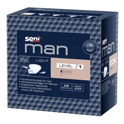 SENI MAN LIGHT LEVEL 1 BALENÍ Á 15KS, VELIKOST 18 X 14, SAVOST 150ML