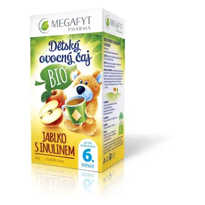 Megafyt Dětský ovocný čaj jablko a inul.BIO 20x2g