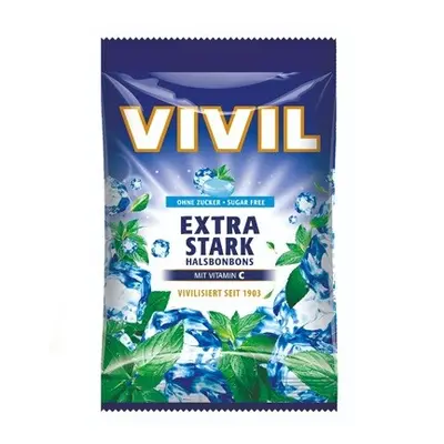 Vivil Extra silný mentol+vitamín C bez cukru 60g