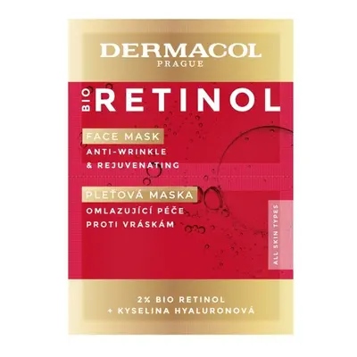 Dermacol Bio Retinol pleťová maska 2x8ml