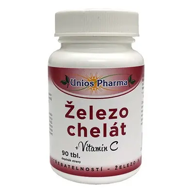 Uniospharma Železo chelát+vitamín C tbl.90