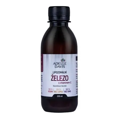 Adelle Davis Lipozomální železo+vitamín C 200ml